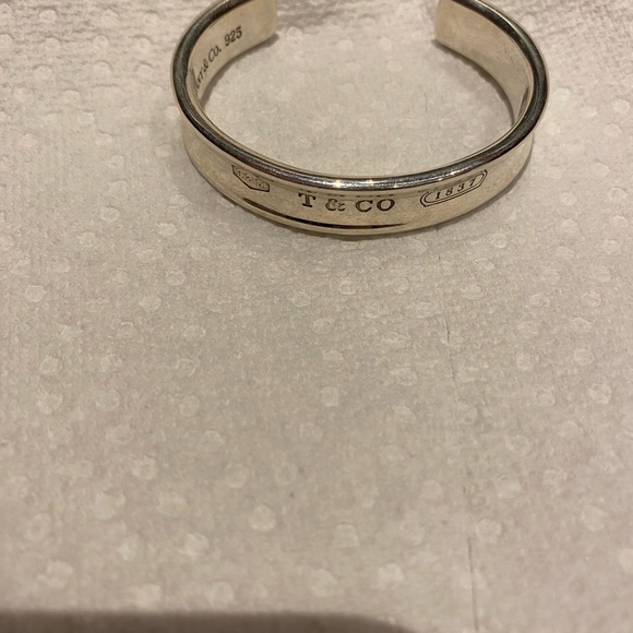 Tiffany & Co. Sterling Silver Estate 1837 Cuff Bracelet - Picture 6 of 14